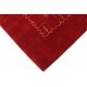 Gładki 100% wełniany dywan Gabbeh Lori Handloom czerwony 200x300cm etniczne wzory