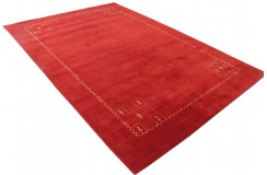 100% wełna gruby dywan handloom z indii czerwony 200x300cm