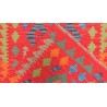 Etniczny kilim kolorowy z Afganistanu dzieło Chobi nomadyczny 80x300cm