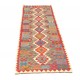 Kolorowy dywan kilim Maimana chodnik ok 80x300cm z Afganistanu 100% wełna dwustronny rustykalny