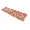 Etniczny kilim kolorowy z Afganistanu dzieło Chobi nomadyczny 80x300cm
