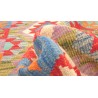 Etniczny kilim kolorowy z Afganistanu dzieło Chobi nomadyczny 80x300cm