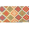 Etniczny kilim kolorowy z Afganistanu dzieło Chobi nomadyczny 80x300cm