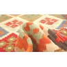 Etniczny kilim kolorowy z Afganistanu dzieło Chobi nomadyczny 80x300cm