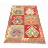 Etniczny kilim szary z Afganistanu dzieło Chobi nomadyczny 100x150cm