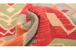 Etniczny kilim szary z Afganistanu dzieło Chobi nomadyczny 100x150cm