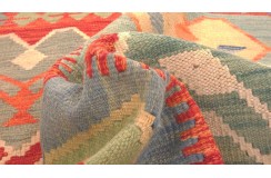 Etniczny kilim szary z Afganistanu dzieło Chobi nomadyczny 100x150cm