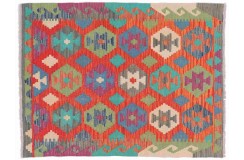 Kolorowy dywan kilim Maimana 100x150cm z Afganistanu 100% wełna dwustronny rustykalny