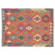 Kolorowy dywan kilim Maimana 100x150cm z Afganistanu 100% wełna dwustronny rustykalny