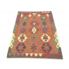 Etniczny kilim szary z Afganistanu dzieło Chobi nomadyczny 100x150cm