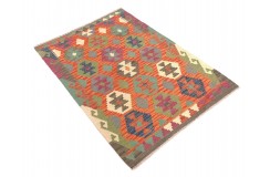 Etniczny kilim szary z Afganistanu dzieło Chobi nomadyczny 100x150cm
