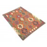 Etniczny kilim szary z Afganistanu dzieło Chobi nomadyczny 100x150cm