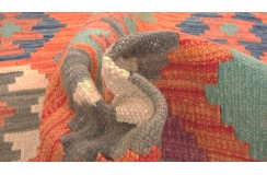 Etniczny kilim szary z Afganistanu dzieło Chobi nomadyczny 100x150cm