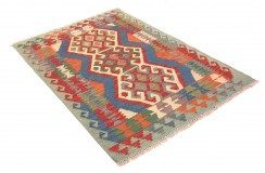 Etniczny kilim szary z Afganistanu dzieło Chobi nomadyczny 100x150cm