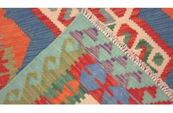 Etniczny kilim szary z Afganistanu dzieło Chobi nomadyczny 100x150cm