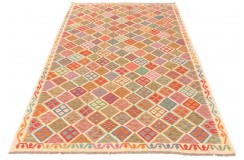 Etniczny kilim szary z Afganistanu dzieło Chobi nomadyczny 200x300cm
