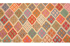 Etniczny kilim szary z Afganistanu dzieło Chobi nomadyczny 200x300cm