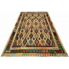 Etniczny kilim szary z Afganistanu dzieło Chobi nomadyczny 250x350cm