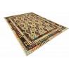 Etniczny kilim szary z Afganistanu dzieło Chobi nomadyczny 250x350cm