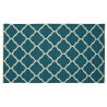 Turkusowy kilim Marokańska koniczyna 100% wełniany dywan płasko tkany 170x270cm dwustronny Indie