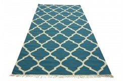 Solidny wełniany wysokiej jakości tkany ręcznie kilim 170x270cm dwukolorowy