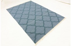 Solidny wełniany wysokiej jakości tkany ręcznie kilim 170x240cm dwukolorowy