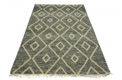 Solidny wełniany wysokiej jakości tkany ręcznie kilim 160x230cm dwukolorowy