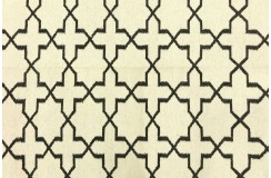 Solidny wełniany wysokiej jakości tkany ręcznie kilim 140x200cm dwukolorowy