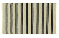 Beżowy kilim w pasy 100% wełniany dywan płasko tkany 120x180cm dwustronny Indie
