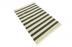 Solidny wełniany wysokiej jakości tkany ręcznie kilim 120x180cm dwukolorowy