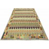Etniczny kilim szary z Afganistanu dzieło Chobi nomadyczny 250x350cm