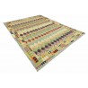 Etniczny kilim szary z Afganistanu dzieło Chobi nomadyczny 250x350cm
