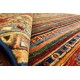 Dywan Ziegler Khorjin Arijana Shaal 100% wełna kamienowana ręcznie tkany luksusowy 210x280cm kolorowy w pasy