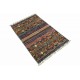 Dywan Ziegler Khorjin Arijana Shaal 100% wełna kamienowana ręcznie tkany luksusowy 80x130cm kolorowy w pasy