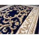 Piękny dywan Aubusson Habei ręcznie tkany z Chin 140x200cm 100% wełna przycinany rzeźbiony kwiatowy granatowy