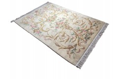 Przepiękny wełniany dywan org. Aubusson Chiny wełna rzeźbiony 140x200