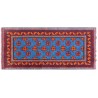 Afgański gęsto tkany oryginalny 100% wełniany dywan Buchara 80x200cm ręcznie tkany