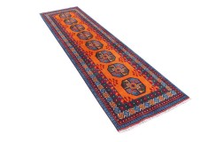 Wełniany dywan afgański Buchara 80x300cm ręcznie tkany 100% wełna