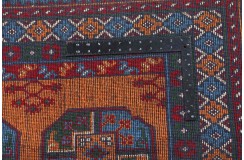 Wełniany dywan afgański Buchara 80x300cm ręcznie tkany 100% wełna