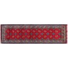 Afgański gęsto tkany oryginalny 100% wełniany dywan Buchara 80x300cm ręcznie tkany