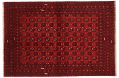 Afgański ręcznie tkany oryginalny 100% wełniany dywan Buchara 160x230cm ręcznie tkany