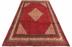 Perski oryginalny dywan Mir unikatowy wełna 200x300cm Iran czerwony