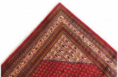 Perski oryginalny dywan Mir unikatowy wełna 200x300cm Iran czerwony