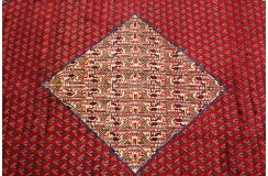 Perski oryginalny dywan Mir unikatowy wełna 200x300cm Iran czerwony