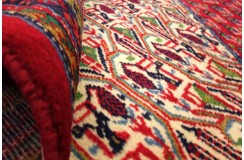 Perski oryginalny dywan Mir unikatowy wełna 200x300cm Iran czerwony