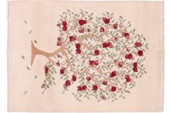 Dywan Ziegler Khorjin Arijana drzewo życia 100% wełna kamienowana ręcznie tkany luksusowy 140x200cm kolorowy