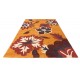 Designerski nowoczesny dywan wełniany w kwiaty pomarańczowy ok 200x300cm Indie 2cm gruby