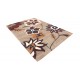 Designerski nowoczesny dywan wełniany w kwiaty brązowy ok 200x300cm Indie 2cm gruby