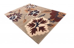 100% wełna gruby dywan z Indii 200x300cm flowers designerski