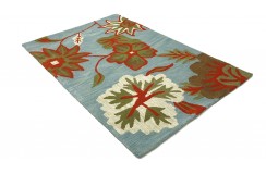 100% wełna gruby dywan z Indii 120x180cm slowers designerski